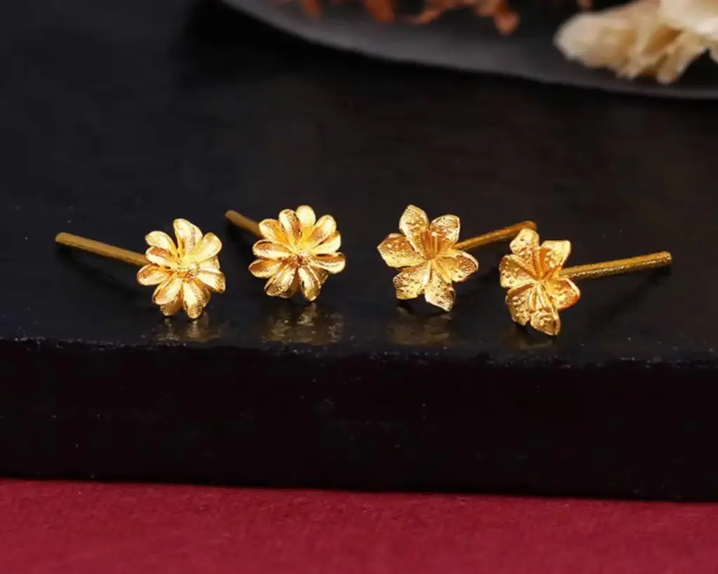 足金耳釘（24K）