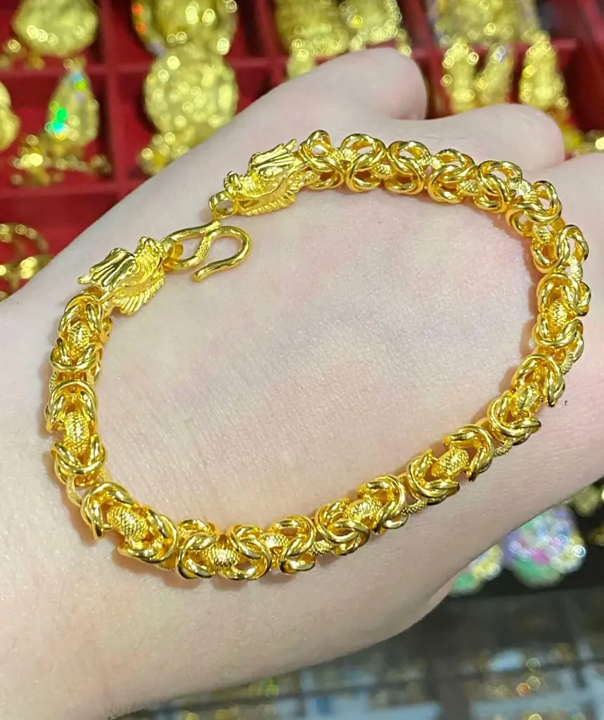 24K 金龍鳳手鐲